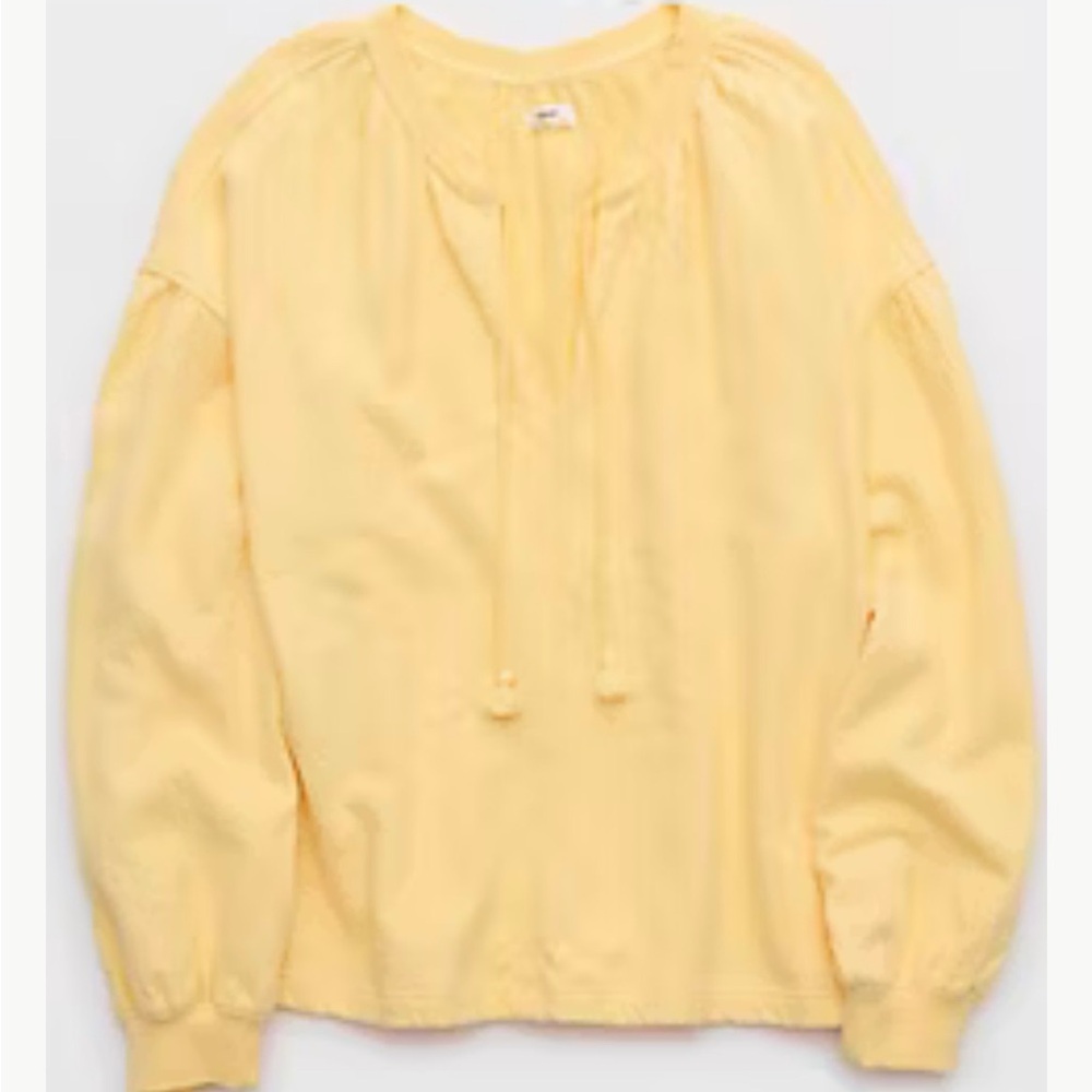 Aerie Yellow Women's SS nwt M